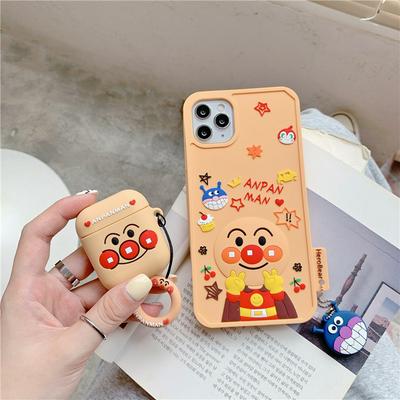 Cartoon Anpanman Anti-Scratch Shockproof Soft Silicone Back Cover Case for iPhone 12 (5.4)