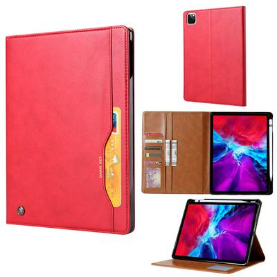 For iPad Air 4 10.9 (2020) Classic Knead Skin Pattern Magnetic Closure Anti-drop Flip Leather Case with Pen Slot 