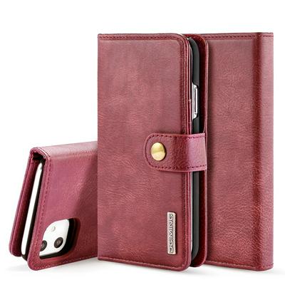 DG.MING Wallet Style PU Leather + Detachable PC Card Holder with Stand and Buckle Case for Apple iPhone 11 Pro(5.8) 