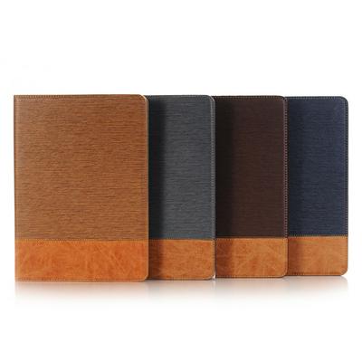 Cross Pattern with Leather Side Flip Shockproof PU Leather + Hard PC Picture Frame with Card Slots and Stand Wallet Case for iPad 10.2
