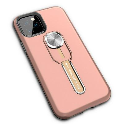 Detachable Hard PC + Soft TPU Hybrid with Magnetic Car Holder and Kickstand Back Cover Protective Case for Apple iPhone 11(6.1) 