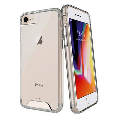 Transparent Space Shell Anti-drop Soft TPU+PC Back Cover Mobile Phone Protective Case for iPhone 7 / 8