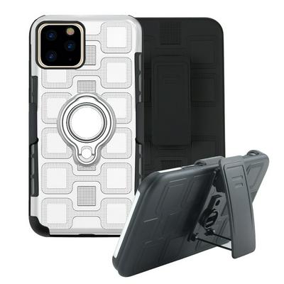 2019 New Three-in-One Creative Armor Anti-Drop Invisible Ring Bracket Car Holder iPhone Case Cover Applicable for iPhone 6.5 inch Hard Case