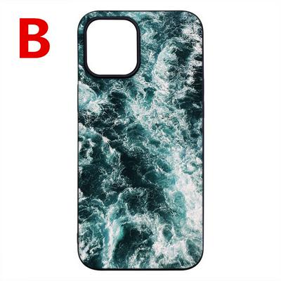 Black Background Colored Painting Old Pattern Scratch Resistant Soft TPU Back Cover Phone Case for iPhone 12(5.4)