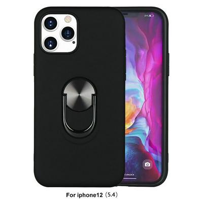 Anti-Scratch Shockproof 2 in 1 Detachable Hard PC + Soft TPU with Pull Ring Kickstand Back Cover Case for iPhone 12 (5.4)
