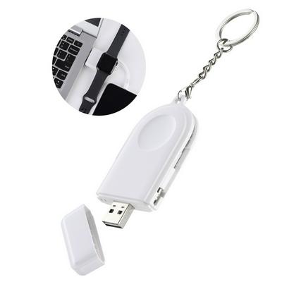 Mini Wireless Charger Portable Watch Charger  with 8 Pin Cable for Apple Watch Series 4/3/2/1, iPhone