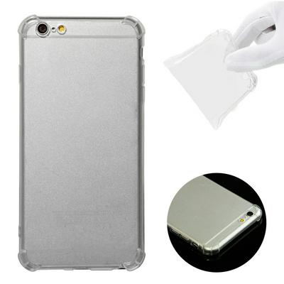 Shockproof Anti-Scratch Transparent Soft TPU Back Cover Protective Case for iPhone 6 Plus / 6S Plus
