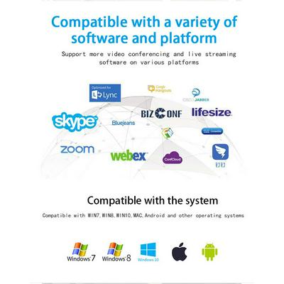 2K 1080P HD Computer Camera Web Live Chat Drive-Free 4 Million Pixel Webcams with Microphone