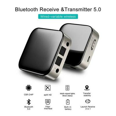 2 in 1 Wireless Bluetooth 5.0 Receiver Transmitter CSR8675 3.5mm Audio aptx HD LL optical adapter