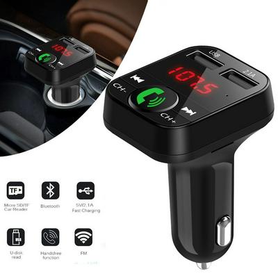 Car B2 FM Transmitter Modulator Free-hands Call Wireless Car Dual USB 5V 2.1A TF DISC LED Display