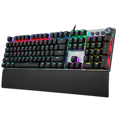 AULA F2088/F2058 Blue Black Switch Mechanical Keyboard 104 keys Backlit Gaming Keyboards for Computer PC Gamer Russian Spanish Hebrew Arabic