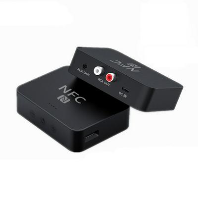 NFC5.0 Bluetooth Audio Receiver 3.5MM Jack Wireless Hands-free Call Stereo Adapter Supports TF Card Music Play