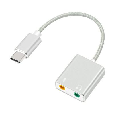 Externe USB Geluidskaart Type-C om Hoofdtelefoon 3D Stereo USB Audio Adapter Nieuwe Gratis drive Geluidskaart voor Mac OS X Windows
