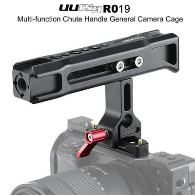 UURig R019 NATO General Slide Handle with 1/4 and 3/8 thread holes cold shoe Mount for Monitor Sony Nikon Cameras