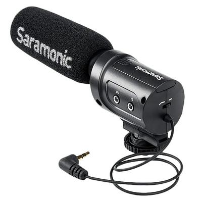 Saramonic SR-M3 Mini Directional Condenser Microphone for Nikon Sony Dslr Cameras & Camcorders