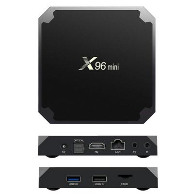  S905W  HD2.0 4K * 2k Amlogic Set-Top Box Media Player Mini X96 Smart TV BOX Android 7.1 Quad Core 64 Bit DDR3,8GB/16GB HDMI 1080P With IR Remote Controller
