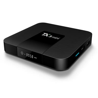 Android 7.1 TV Box, TX3 Mini Smart Set Top Box S905W Quad Core CPU 1G RAM 8G ROM Supports H.265, DLNA, HDMI
