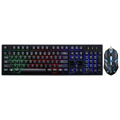 G20 RGB Gaming Keyboard and Mouse Set USB Membrane Keyboard with Gradient LED Backlit