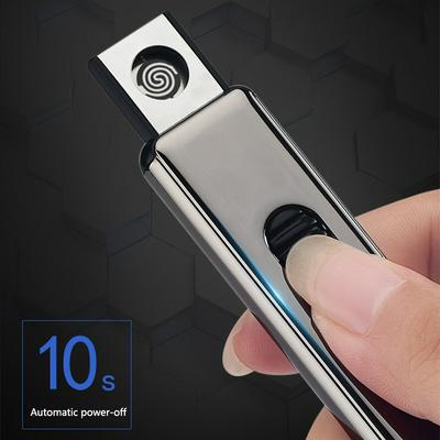 USB Lighter For Cigarettes Smoking Electronic Rechargeable WilndProof Push Ignite  