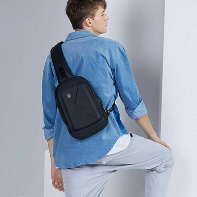 Men's Business Crossbody Chest Bag Leisure Multi-function Waterproof Shoulder Bag