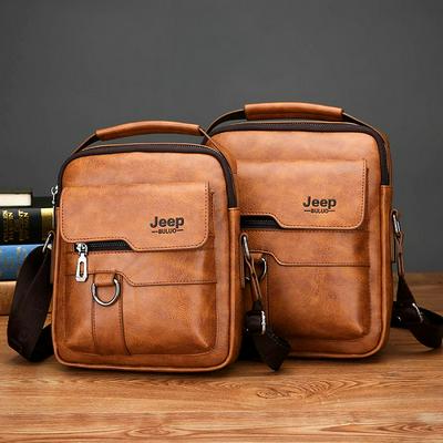 Classic PU Leather Laptop Bag Top Handle Briefcase Large Capacity Business Case