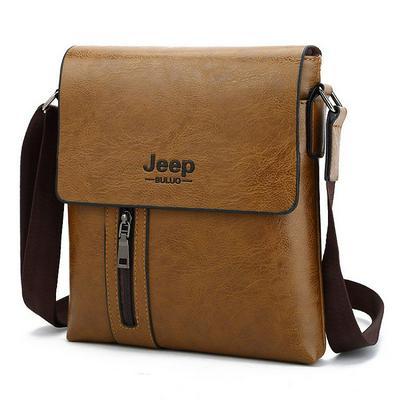 Men's Business Flapover Messenger Bag Classic Casual Crossbody Bag