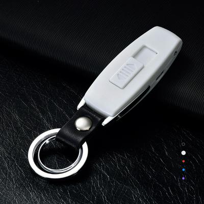 Usb Charging Lighter Plastic Case Portable Keychain Cigarette Lighter