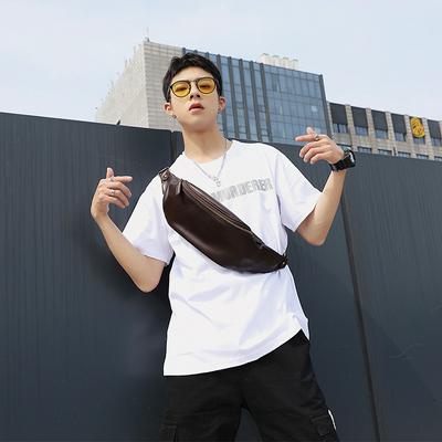 Men's Soft Leather Fanny Pack Casual Crossbody Bag for Daily Use