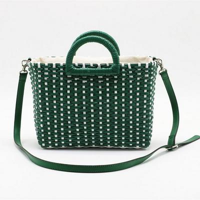 Rattan Hand-Woven Women Single Shoulder Cross Body Travel Beach Straw Bag with Handles 