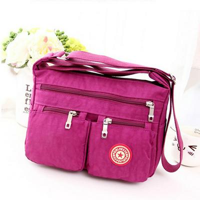 Portable Outdoor Famous Women Top-Handle Nylon Casual Shopping Tote Cross Body Messenger Shoulder Bag 