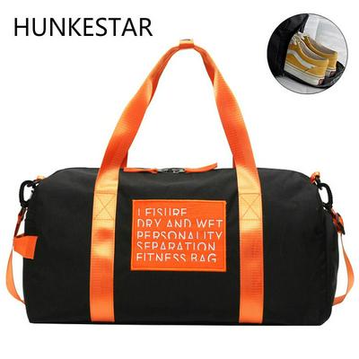 Waterproof Gym Bag Sports Duffel Bag with Shoes Compartment Crossbody Overnight Bag