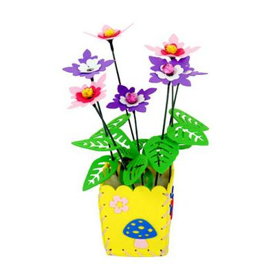 Cut-free Flowerpot EVA Potted Daisy Children's Teacher's Day Gift Kindergarten Handmade DIY Flower  