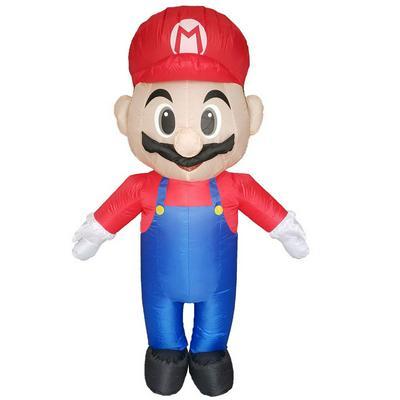 Cartoon Super Mario Inflatable Costume Super Mario Fancy Dress for Adults Halloweeen Party Carnival Cosplay Outfit Mascot Blow Up Suit