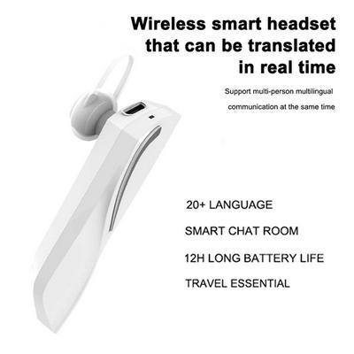 T1 Portable Bluetooth 28 Languages Instant Simultaneous Translation Wireless Smart Language Translator Device Headset for Learning Travelling Shopping Business Meeting 