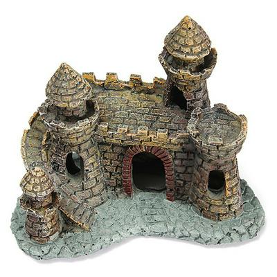 Retro Style Aquarium Fish Tank Foreground Ornaments Fish Shrimp Hiding House Home Furnishing Office Decoration Simulation Little Castle 
