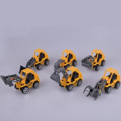 Children's Booth Construction Truck Excavator Model Toy Pull Back Engineering Farm Agricultural Vehicles Car Toy  