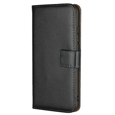 Solid Color Shockproof Anti-Scratch Side Flip Genuine Leather + Soft TPU Card Slots with Magnetic Buckle and Stand Wallet Protective Case for Huawei Honor 10