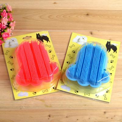 Cat and Dog Bath Brush Plastic Pet Foot Massage Brush Massage Bristles Comb