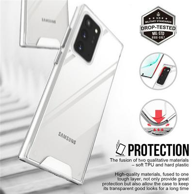 Military-grade Anti-fall Thickened Space Shell Transparent HD Soft TPU Phone Case for Samsung Galaxy Note 20 Ultra
