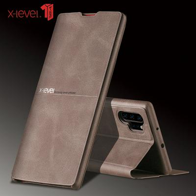 X-level Thin PU Leather + Hard PC with Viewing Stand Support Cover Case for Samsung Galaxy Note10+/Samsung Galaxy Note10 Pro