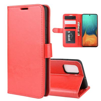R64 Pattern Single Fold Edge Side Flip Shockproof PU Leather + Soft TPU Picture Frame Magnetic Buckle with Stand and Card Slots Wallet Case for Samsung Galaxy A71 5G