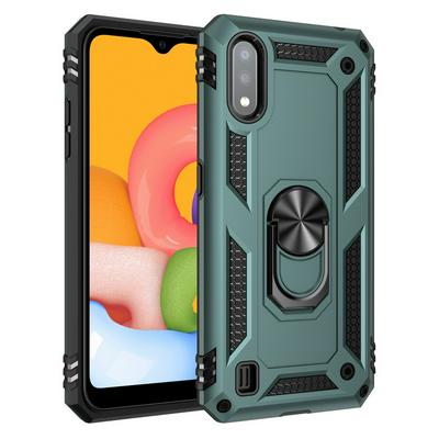 Armor Case For Samsung Galaxy A01 Case Magnet Car Ring Holder Shockproof Stand Phone Cover Fundas