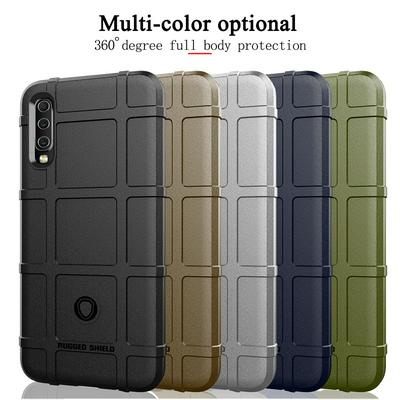 Rugged Shield Frosted Four Corners Airbag Design Non-Slip Soft TPU Back Cover Case for Samsung Galaxy A70S