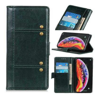 For Samsung Galaxy A51 5G Crazy Horse Pattern Magnetic Buckle Flip Leather Case with Card Slot & Stand Function