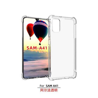 Anti-Fingerprint Non-Slip Waterproof Four Corners Shockproof Transparent Soft TPU Back Cover Protective Case for Samsung Galaxy A41