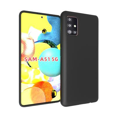 Black Frosted Anti-Drop Soft TPU Back Cover Case for Samsung Galaxy A21s