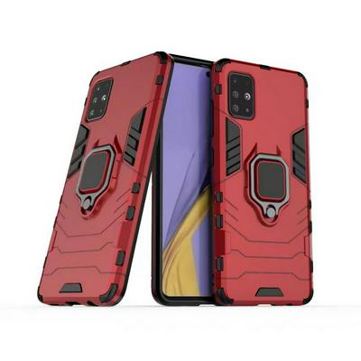 Black Panther 2 in 1 Detachable Magnetic Attraction Shockproof with Stand Hard PC + Soft TPU Back Cover Case for Samsung Galaxy A51