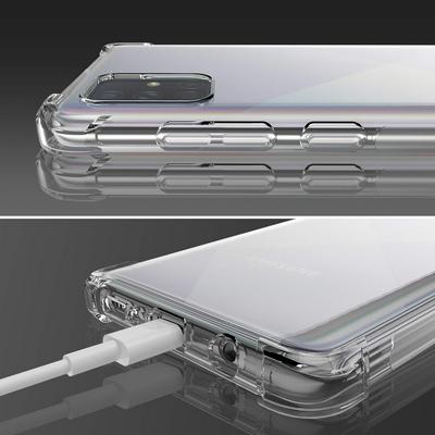 4-Corner Anti-Drop Transparent Soft TPU Back Cover Case for Samsung Galaxy A71