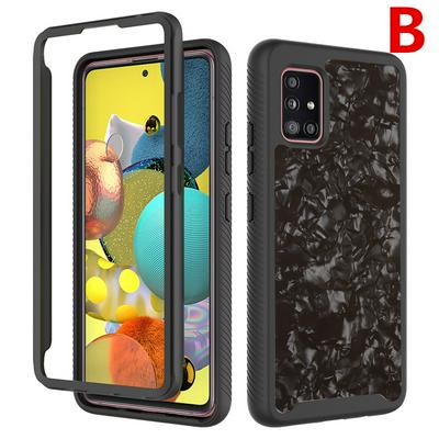 Detachable Three-in-one PC Upper Frame + Removeable Card +TPU Back Cover Phone Case for Samsung Galaxy A51 5G
