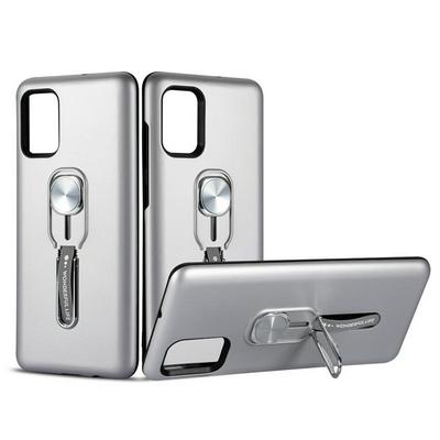 King Thor Shockproof Hard PC + Soft TPU with Kickstand Back Cover Case for Samsung Galaxy A51